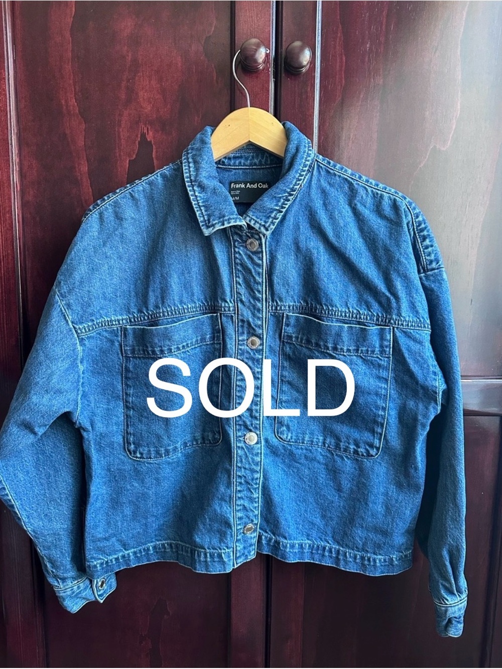 SOLD Frank And Oak Blue Denim Chore Jacket